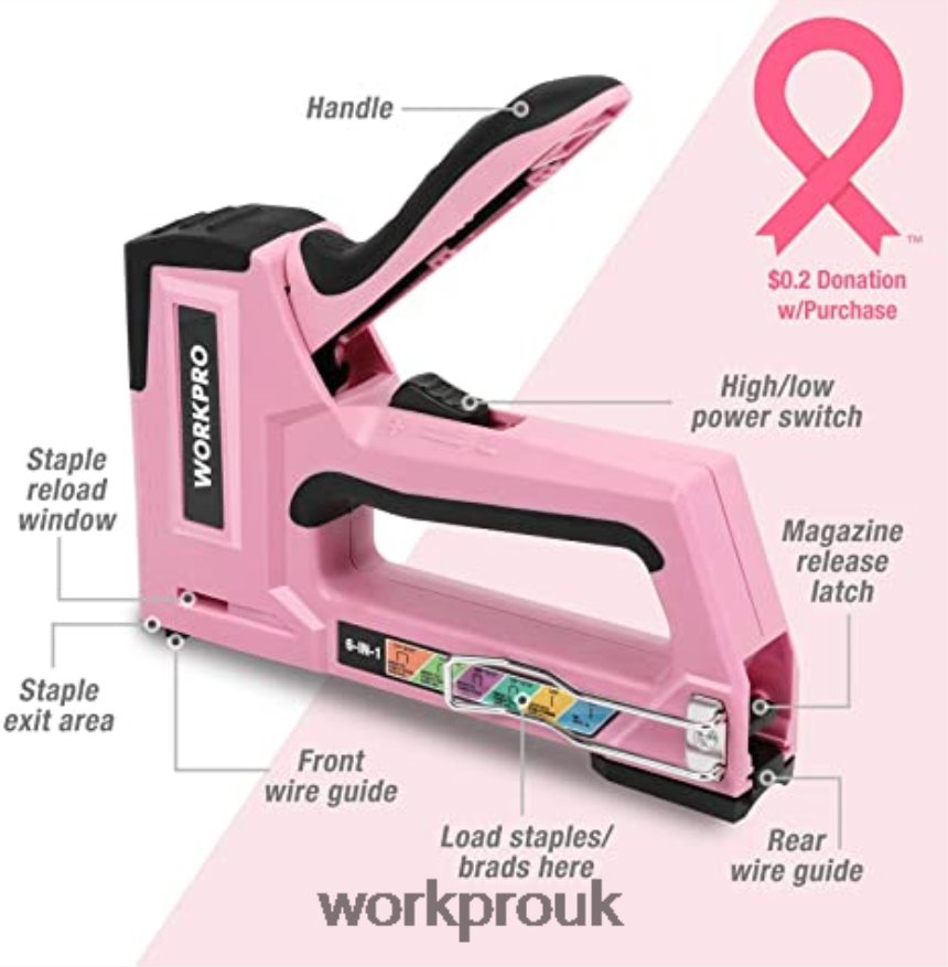 WORKPRO106 Pcs Tool Kit & 6 Pcs Magnetic Screwdrivers & 12V Cordless Drill Driver Kit & 6-in-1 Staple Gun X662Z312 Tool