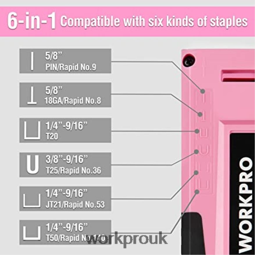 WORKPRO106 Pcs Tool Kit & 6 Pcs Magnetic Screwdrivers & 12V Cordless Drill Driver Kit & 6-in-1 Staple Gun X662Z312 Tool