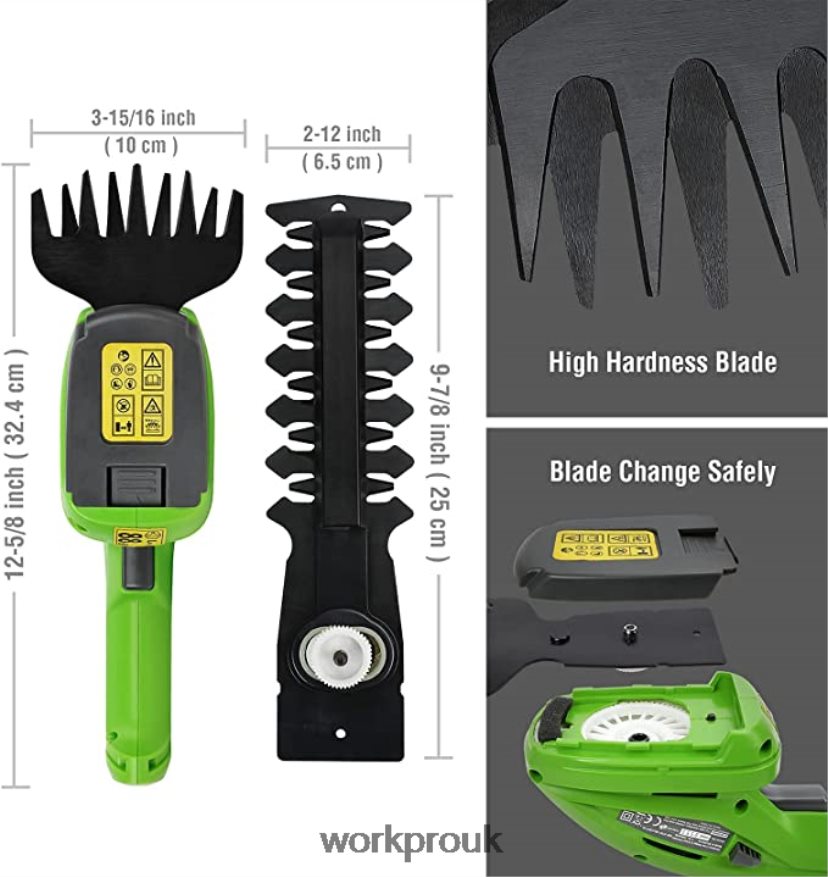 WORKPRO20V Cordless Hedge Trimmer & 2 in 1 Handheld Hedge Trimmer & 2-Piece Pruning Shears & Garden Knee Pads X662Z320 Tool