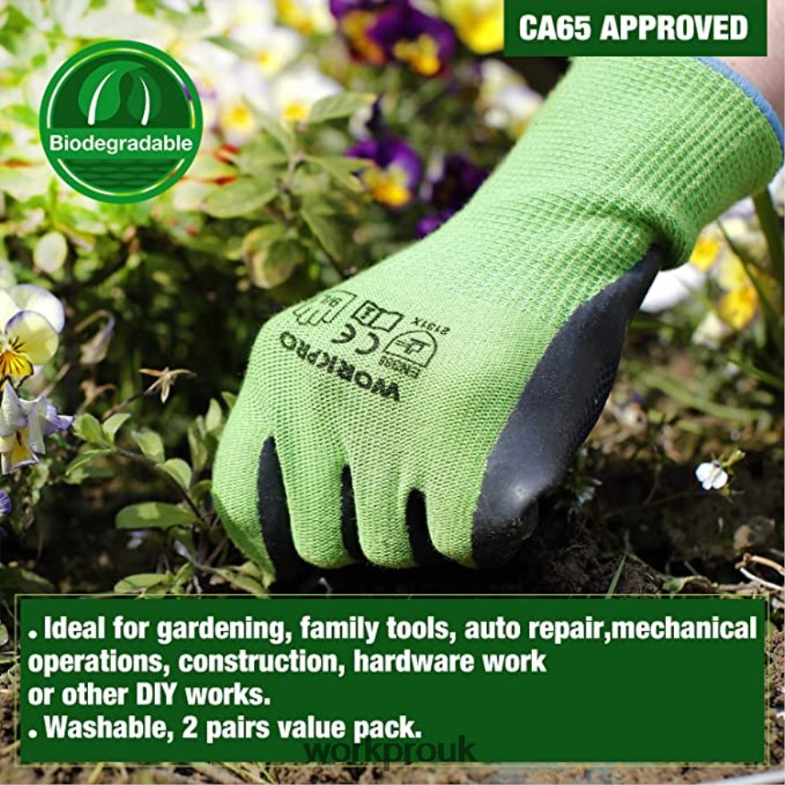 WORKPROCordless Chain Saw & 7 Piece Garden Tools Set & 2 Pairs Garden Gloves & Garden Knee Pads X662Z314 Tool
