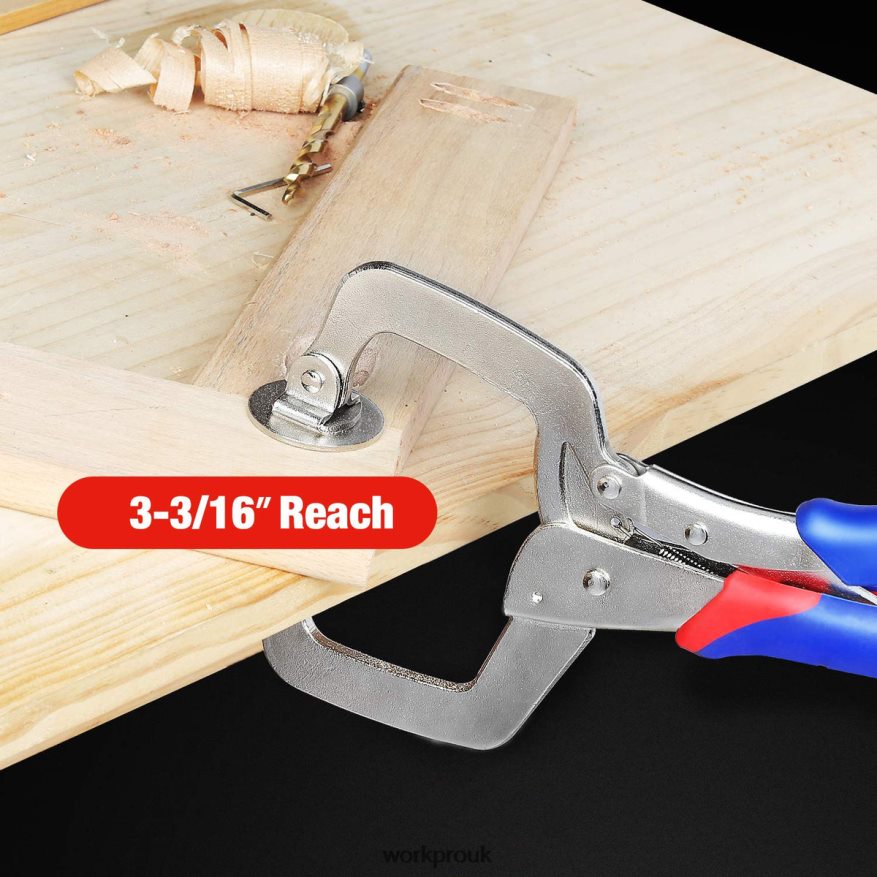 WORKPROFace Clamp & 12V Cordless Drill and Home Tool Kit & 10 Pcs Pro Spade Drill Bit Set & 4-in-1 Staple Gun Heavy-Duty X662Z318 Tool