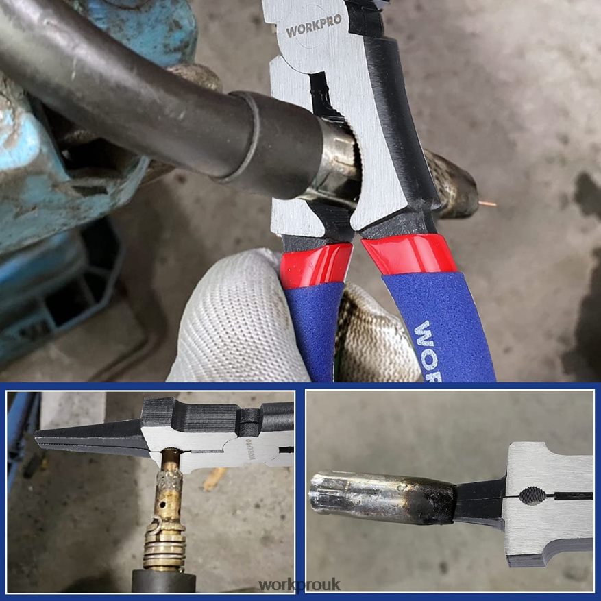 WORKPROWelding Pliers, Multi-Functional CR-V Steel Welding Pliers X662Z74 Tool