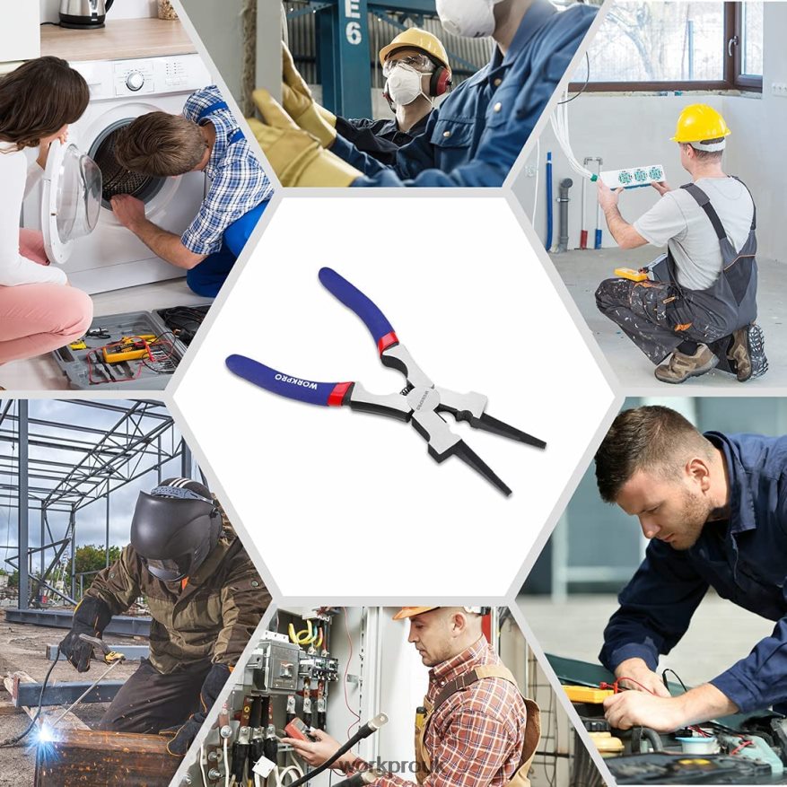 WORKPROWelding Pliers, Multi-Functional CR-V Steel Welding Pliers X662Z74 Tool