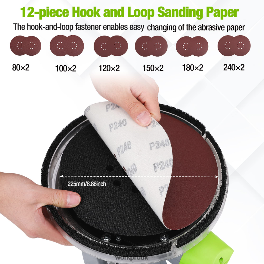 WORKPRO720W Electric Drywall Sander with Vacuum X662Z228 Tool