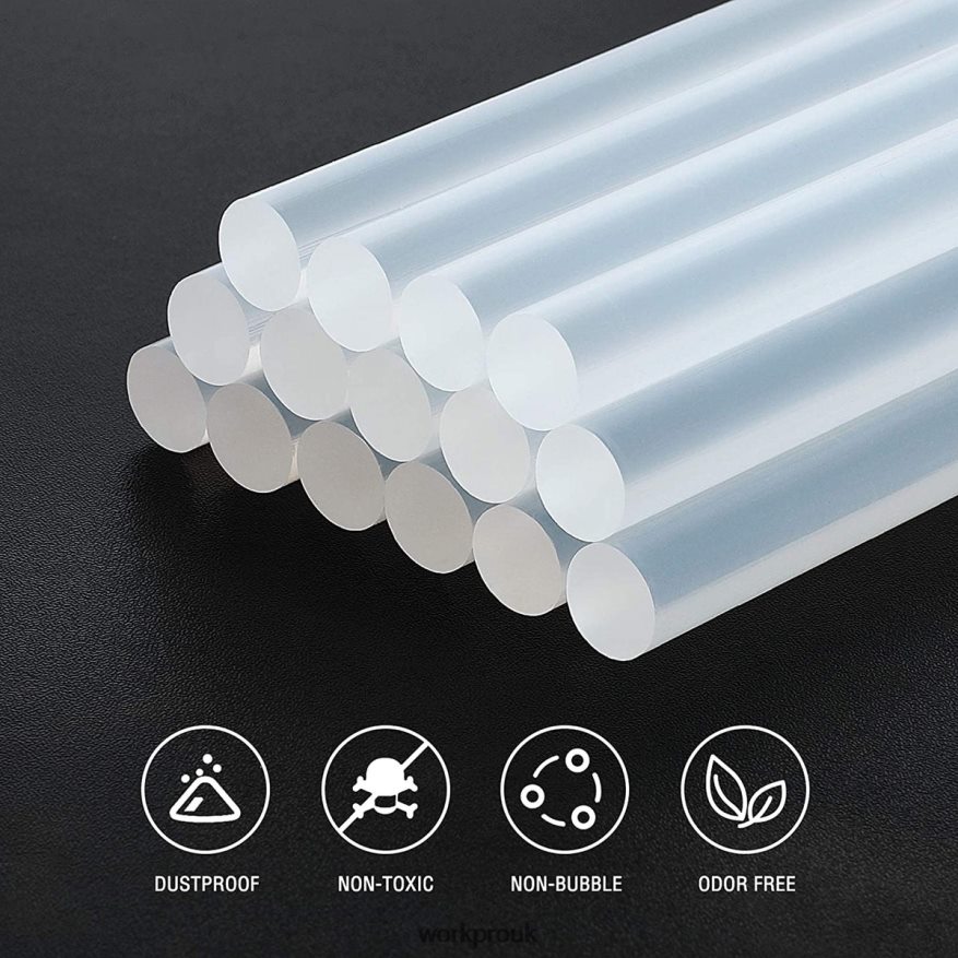 WORKPRO100-pack Full Size Hot Glue Sticks Compatible with Most Glue Guns X662Z196 Tool