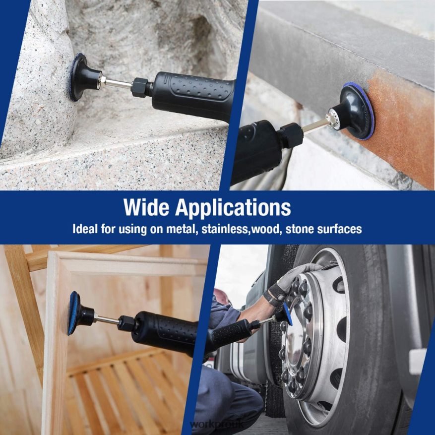 WORKPRO101 Pcs Sanding Discs Set 2 inch Discs with 1/4 inch Holder X662Z193 Tool