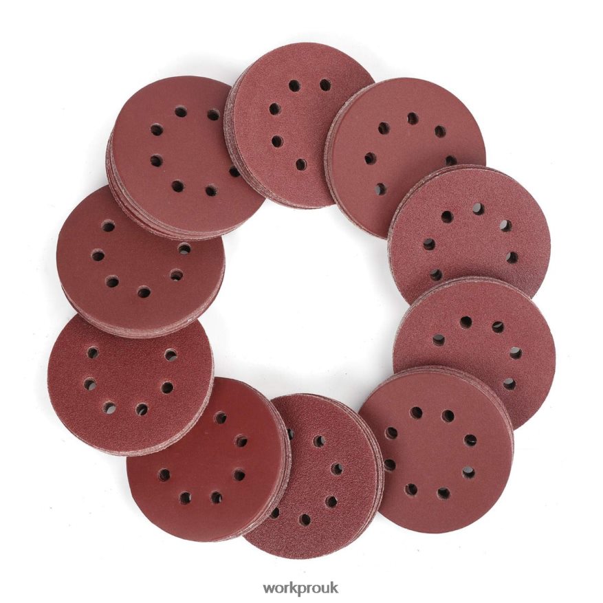 WORKPRO150 Pcs Sanding Discs Set for Random Orbital Sander X662Z197 Tool