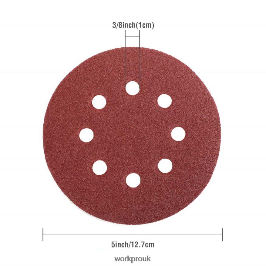 WORKPRO150 Pcs Sanding Discs Set for Random Orbital Sander X662Z197 Tool