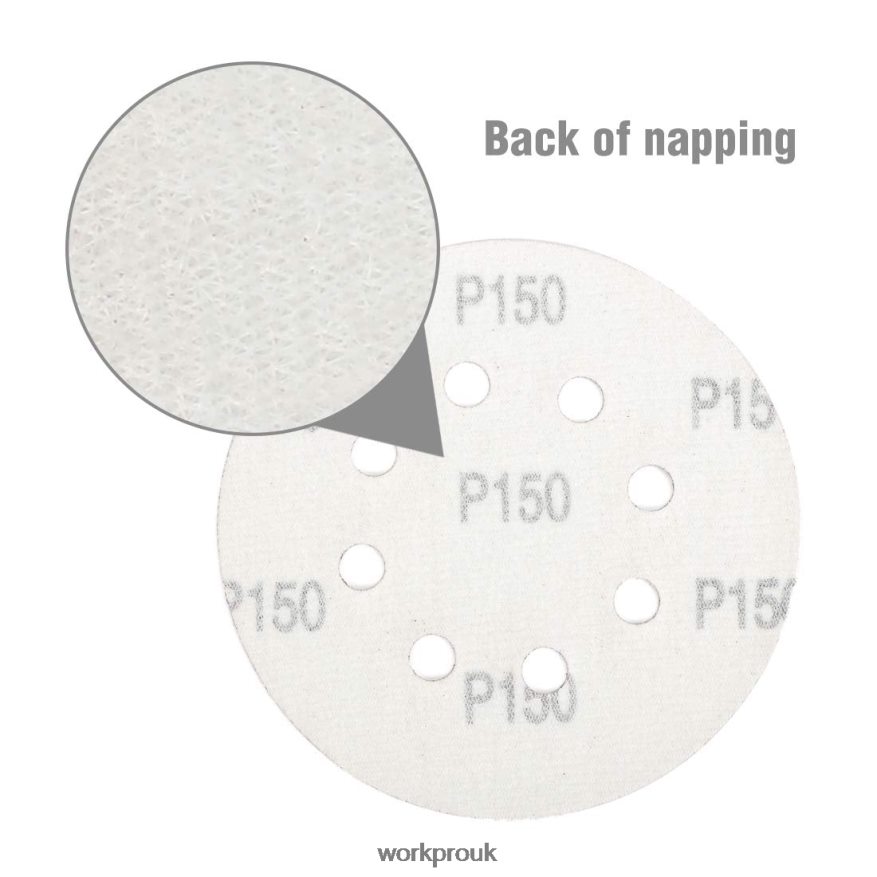 WORKPRO150 Pcs Sanding Discs Set for Random Orbital Sander X662Z197 Tool