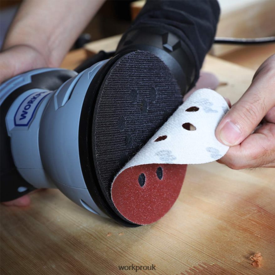 WORKPRO150 Pcs Sanding Discs Set for Random Orbital Sander X662Z197 Tool