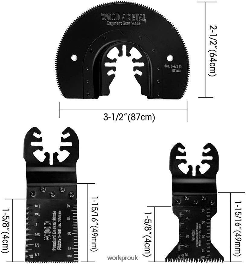 WORKPRO23 Pcs Metal/Wood Oscillating Saw Blades Set X662Z194 Tool