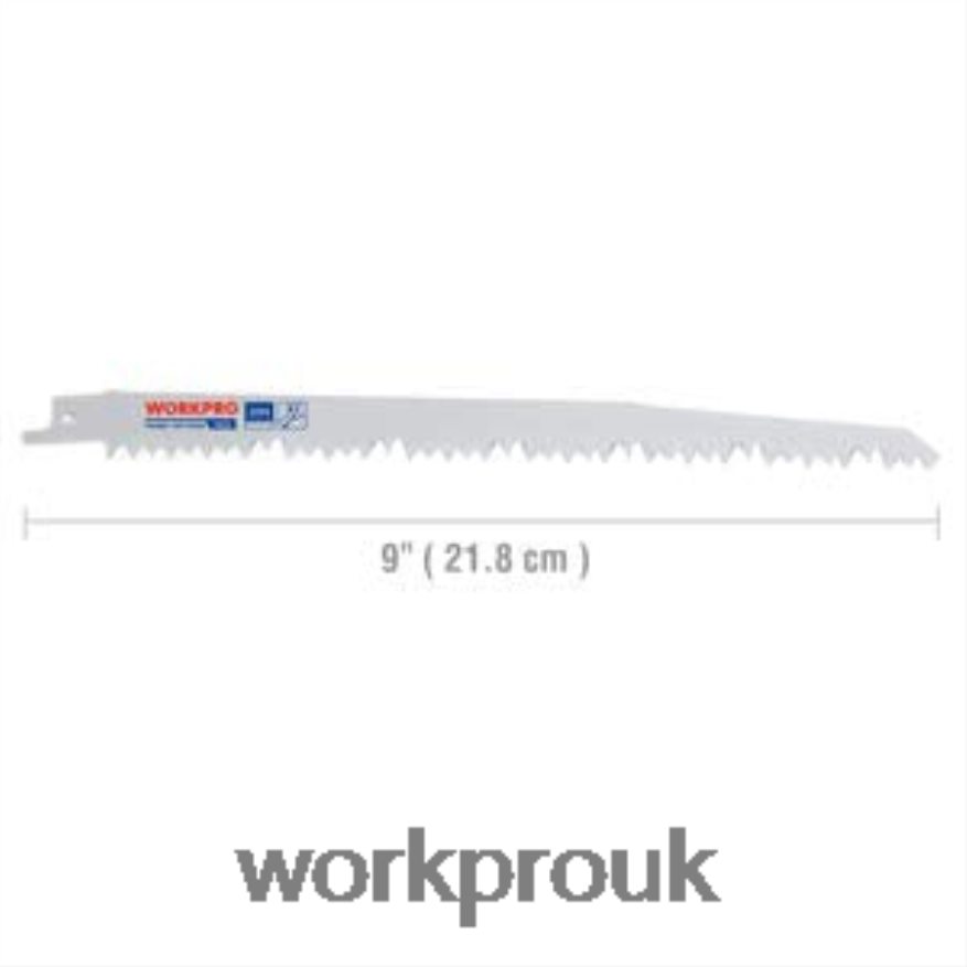 WORKPRO5 Pcs 9-Inch Wood Pruning Reciprocating Saw Blade Set X662Z208 Tool