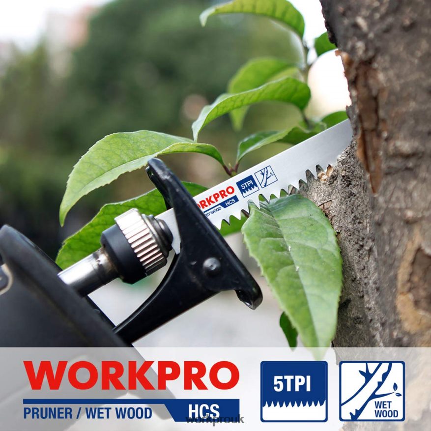 WORKPRO5 Pcs 9-Inch Wood Pruning Reciprocating Saw Blade Set X662Z208 Tool