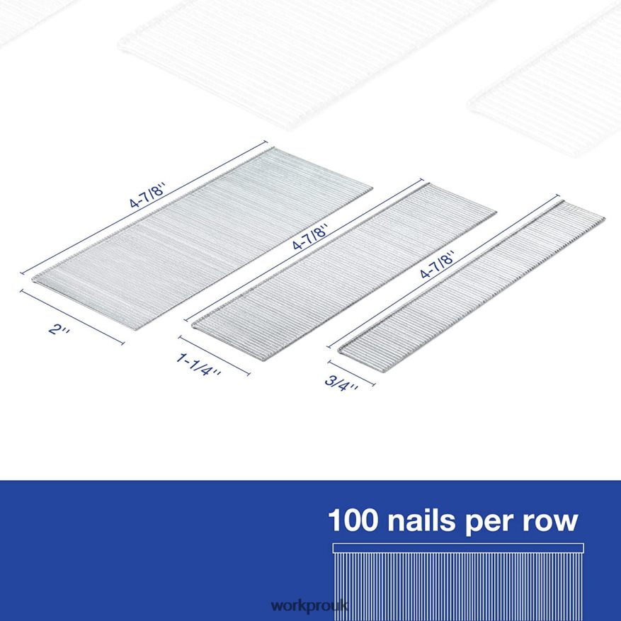 WORKPRO6000 Count Universal 18 Gauge Brad Nails for Pneumatic Electric Brad Nailer X662Z207 Tool