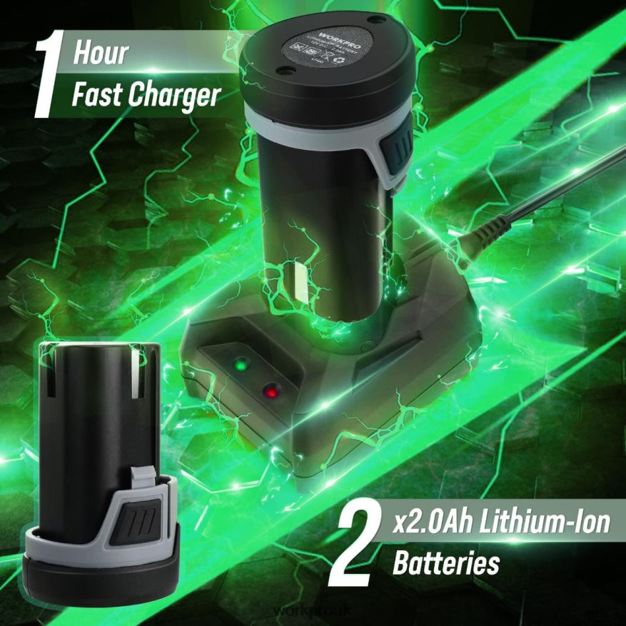 WORKPRO6-Inch Dual Action Cordless Car Buffer Polisher with 2 pcs 12V Rechargeable Battery X662Z238 Tool