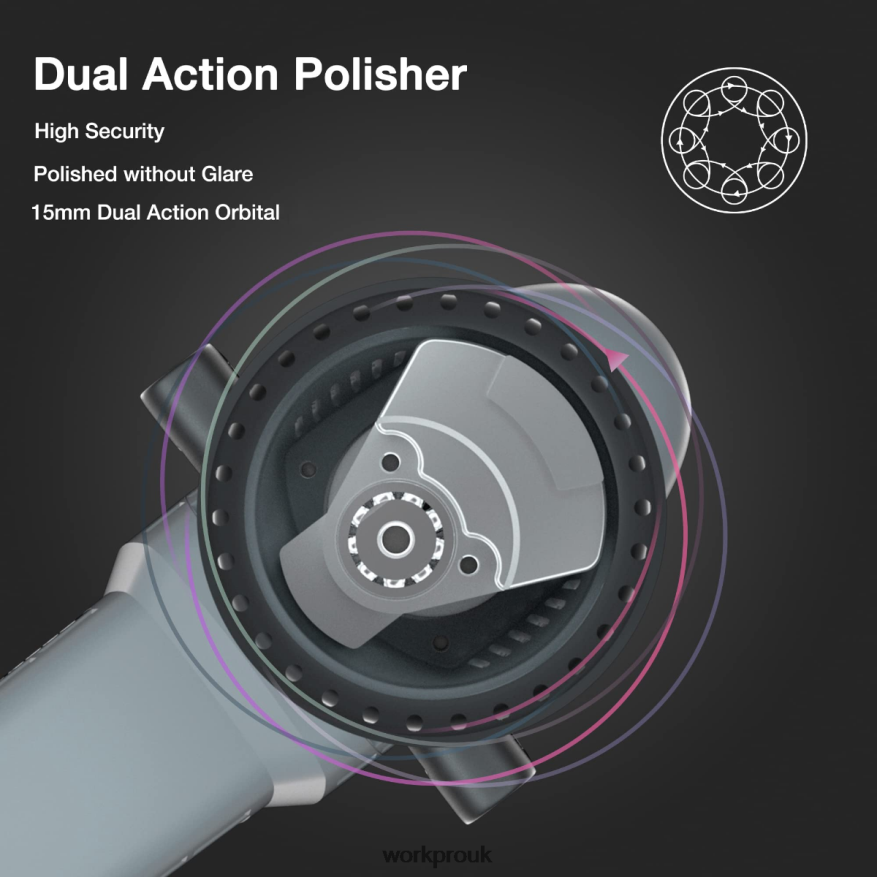 WORKPROBuffer Polisher, 6-inch 1080W Dual Action Random Orbital Polish Kit X662Z240 Tool