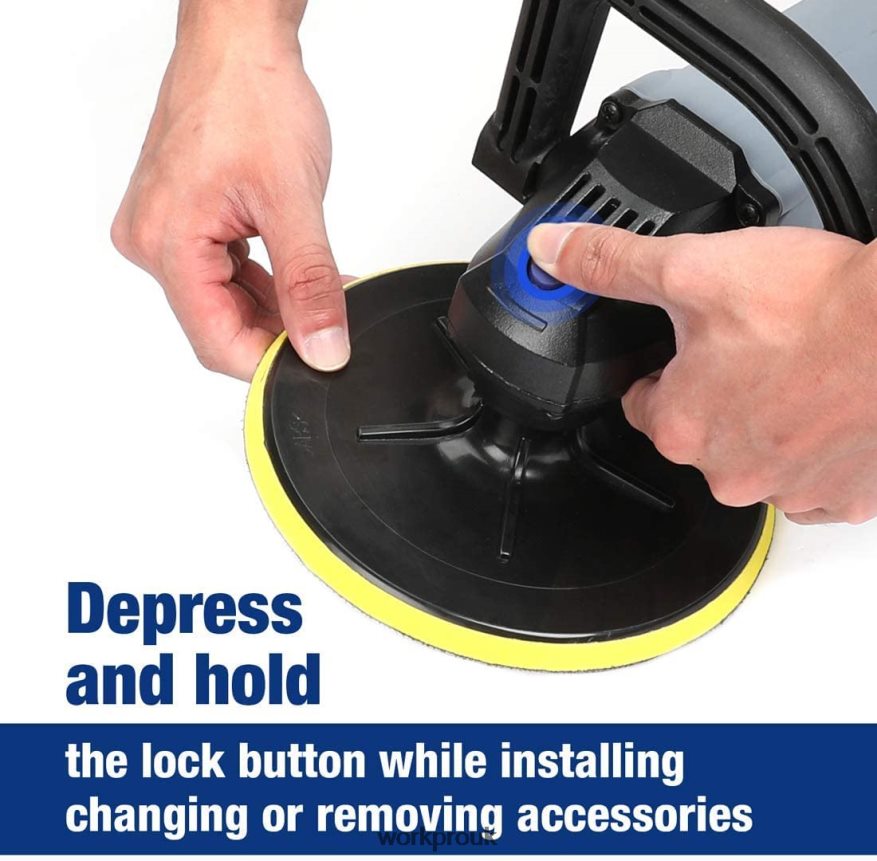 WORKPRODetachable Handle Buffer Polisher with Accessories X662Z231 Tool