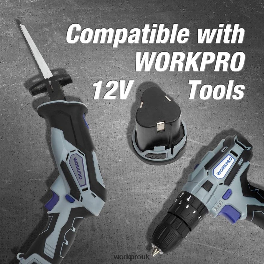WORKPRO12V 2.0Ah Lithium-ion Battery Pack X662Z224 Tool