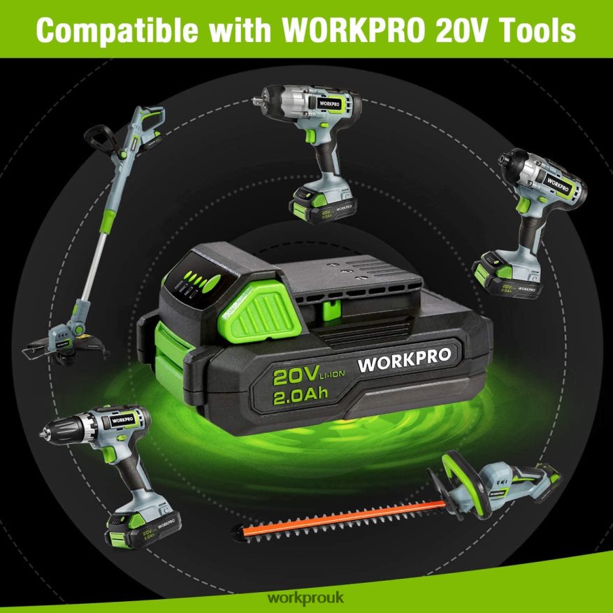 WORKPRO20V 2.0Ah Lithium-ion Battery Pack X662Z218 Tool