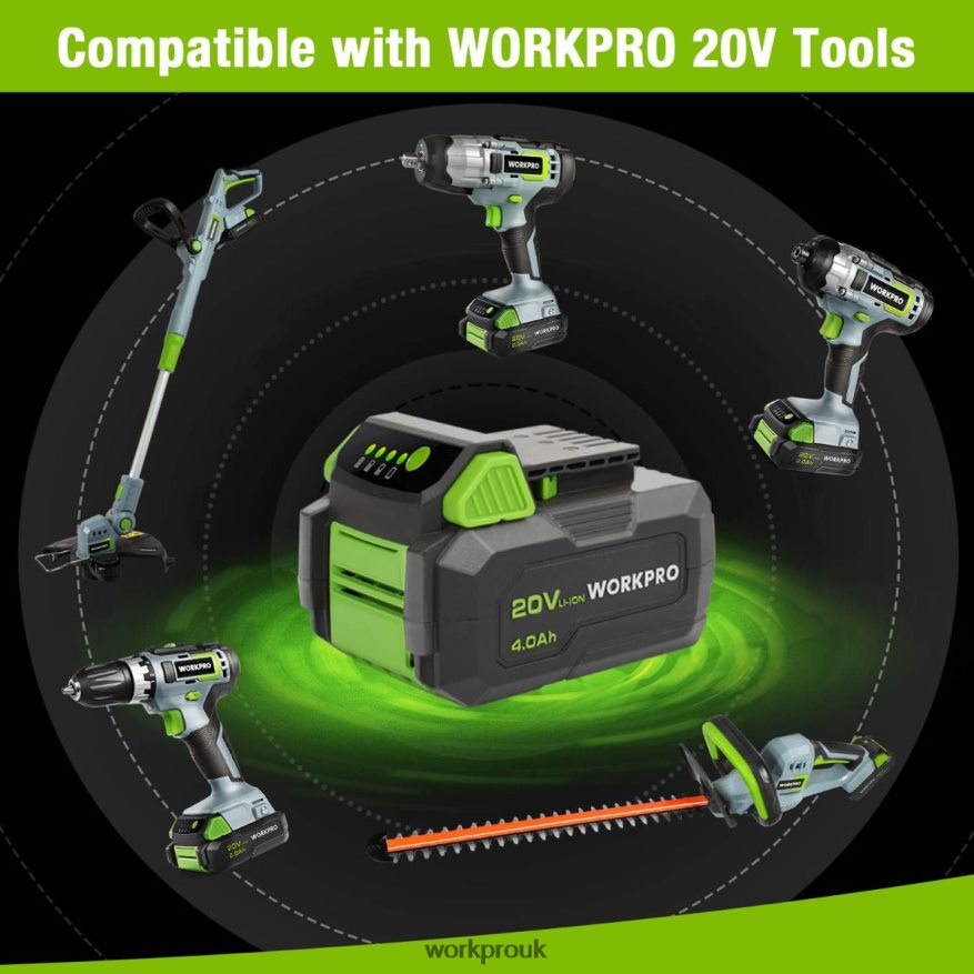 WORKPRO20V 4.0Ah Lithium-ion Battery Pack X662Z217 Tool