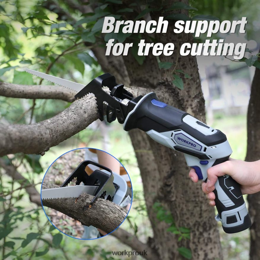 WORKPRO12V Cordless Reciprocating Saw with Clamping Jaw X662Z185 Tool