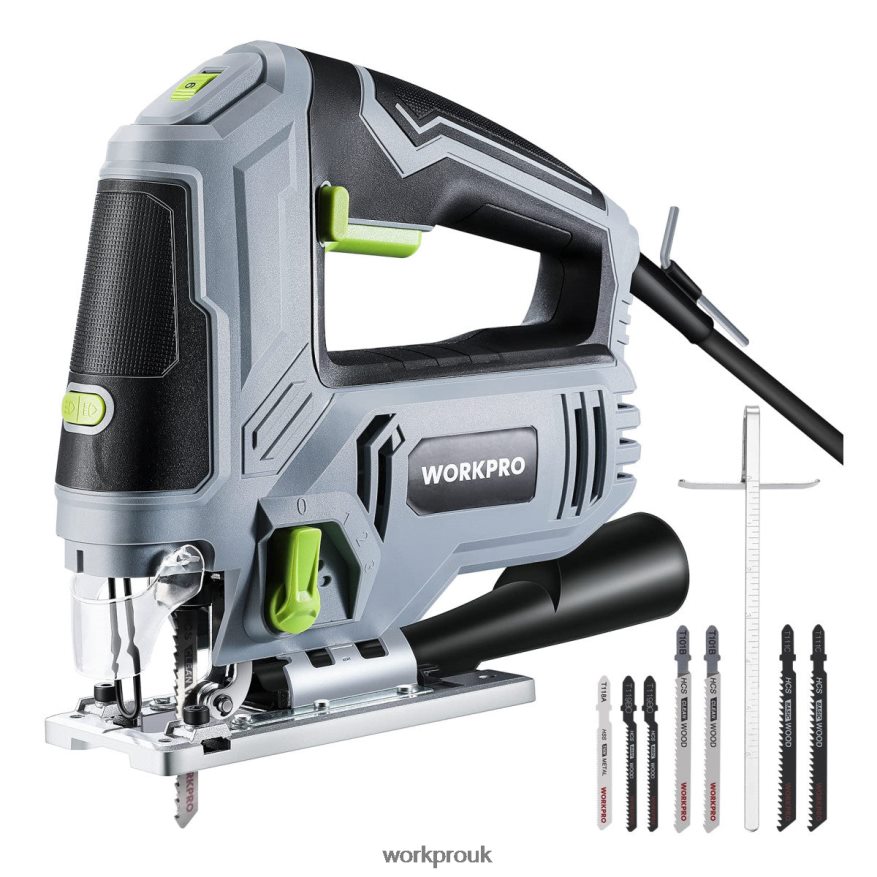 WORKPROJigsaw, 6.5AMP 850W Corded Electric Jig Saw Tool Kit X662Z241 Tool