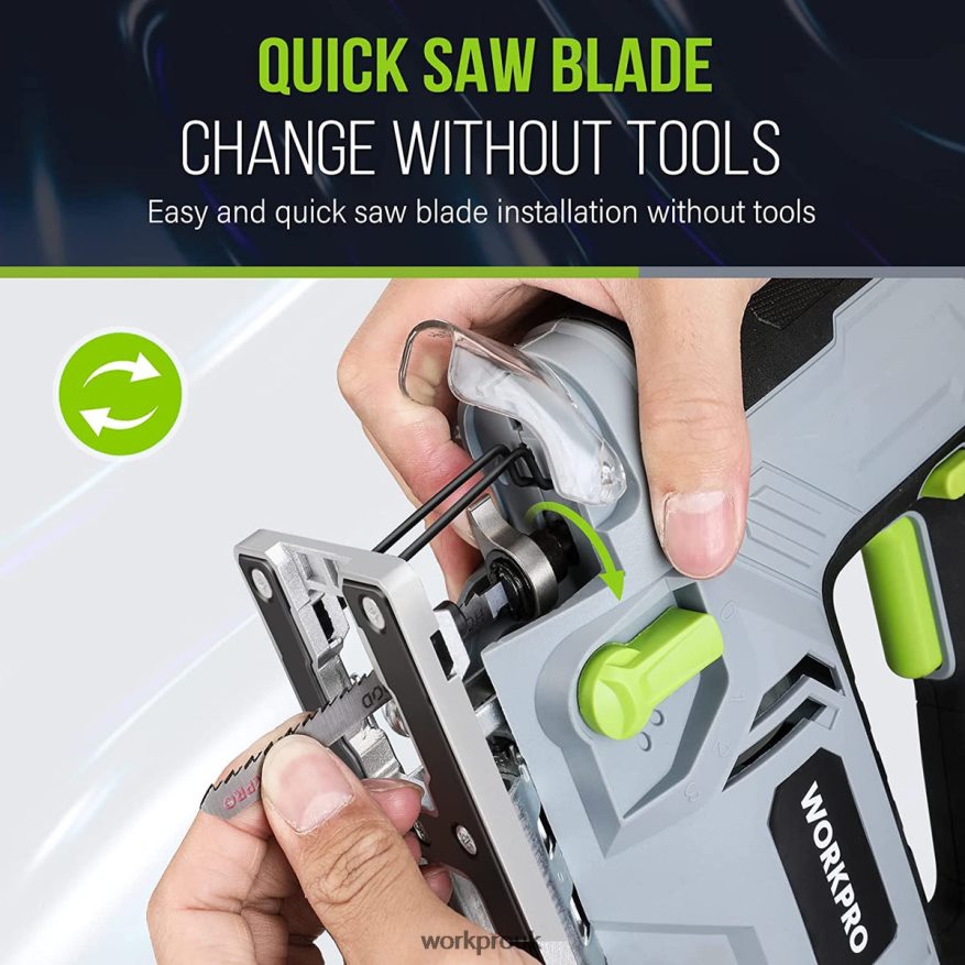 WORKPROJigsaw, 6.5AMP 850W Corded Electric Jig Saw Tool Kit X662Z241 Tool