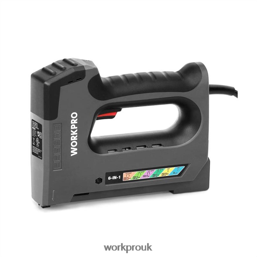 WORKPRO110V 6 in 1 Electric Stapler Tacker for DIY Project of Woodworking X662Z167 Tool