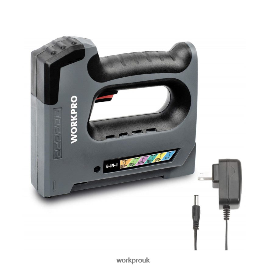 WORKPRO6 in 1 3.6V Rechargeable Cordless Staple Gun X662Z166 Tool