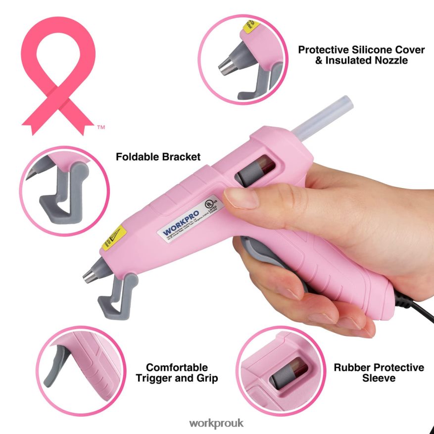 WORKPROMini Hot Glue Gun Kit with 20 Pcs Hot Glue Sticks X662Z162 Tool