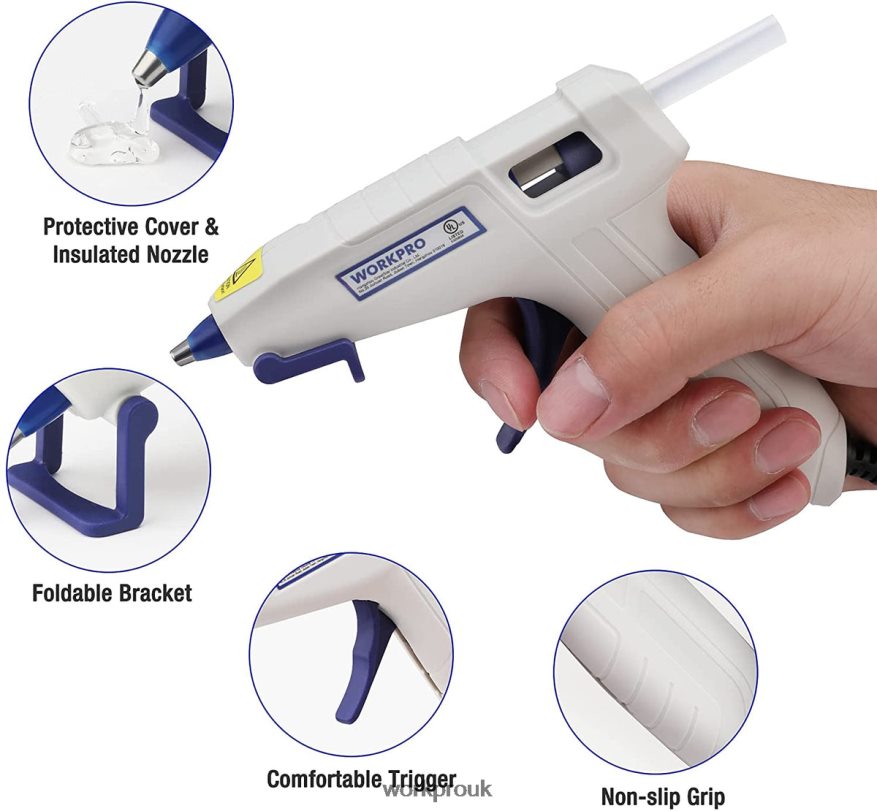 WORKPROMini Hot Glue Gun Kit with 20 Pcs Hot Glue Sticks X662Z162 Tool