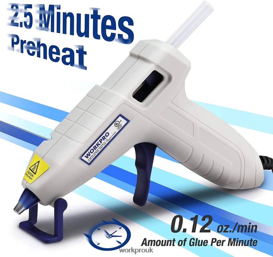 WORKPROMini Hot Glue Gun Kit with 20 Pcs Hot Glue Sticks X662Z162 Tool