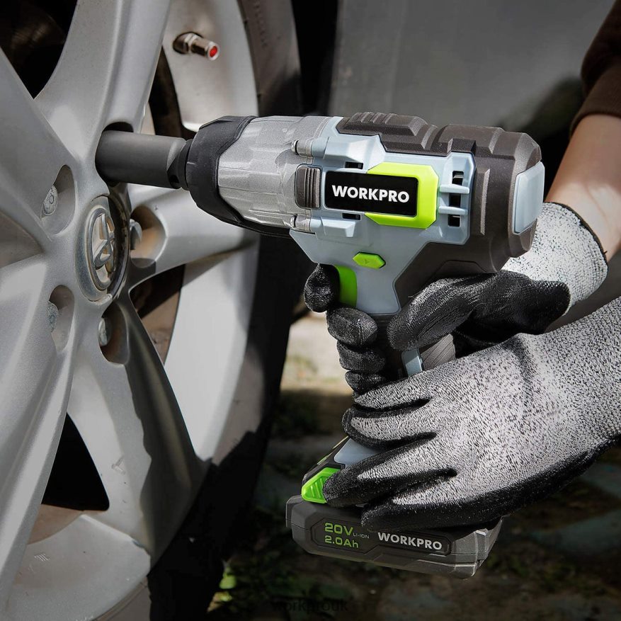 WORKPRO20V Cordless Impact Wrench with Fast Charger Belt Clip for Easy Carrying X662Z187 Tool