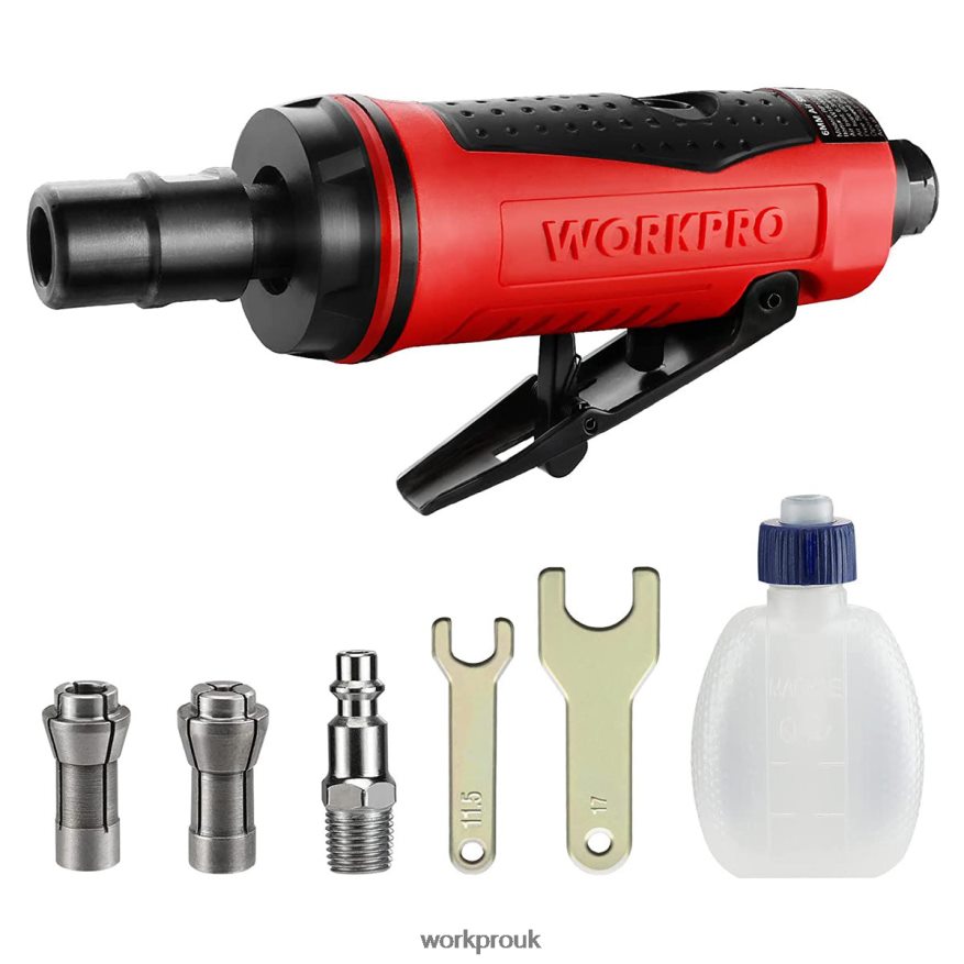 WORKPROAir Die Grinder, 1/4-Inch Pneumatic Straight Die Grinder, 25000RPM, Air-Powered Die Grinder X662Z183 Tool