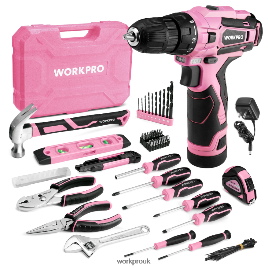 WORKPRO108-Piece Portable Tool Set with Power Drill X662Z173 Tool