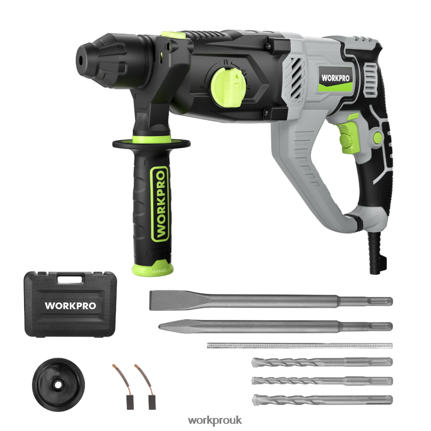 WORKPRO7.5AMP 1-1/4 Inch Premium SDS-Plus Rotary Hammer Drill, Lightweight Corded Version X662Z178 Tool