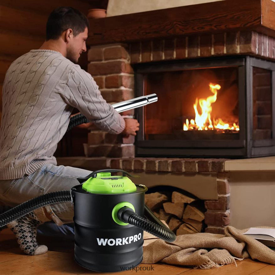 WORKPRO5.2 Gallon Ash Vacuum, 5.5 Peak Horsepower Ash Vac Cleaner with HEPA Filter X662Z212 Tool