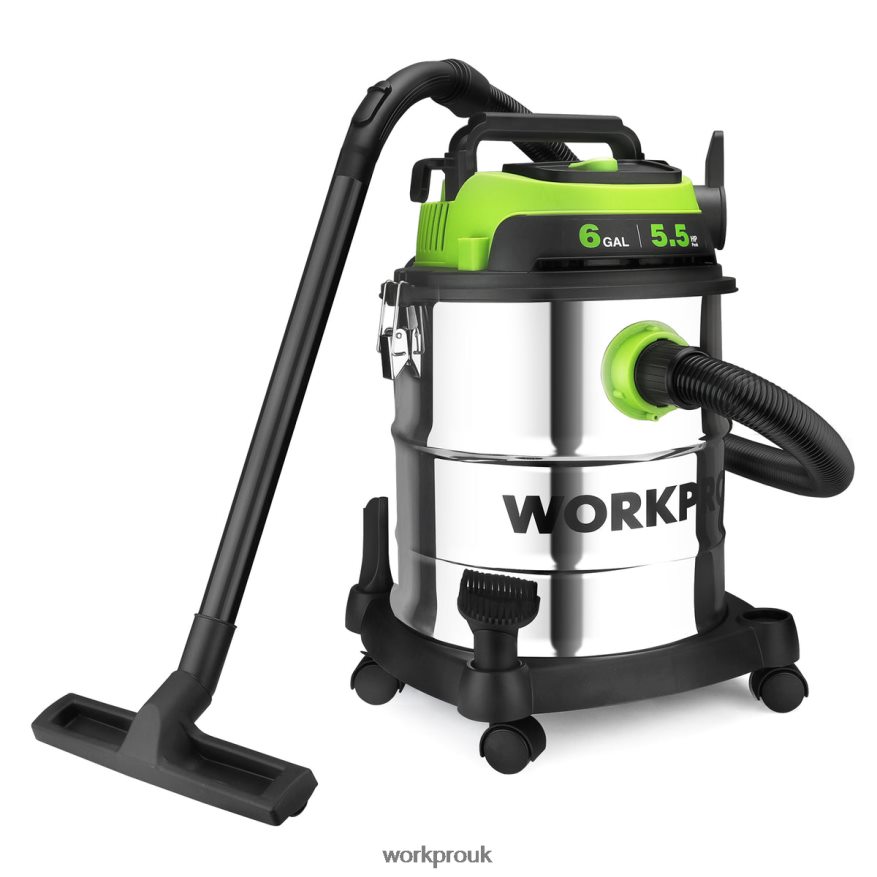 WORKPRO6 Gallon Wet/Dry Shop Vacuum with HEPA Filter, Hose and Accessories for Home/Jobsite Dust Collection X662Z213 Tool