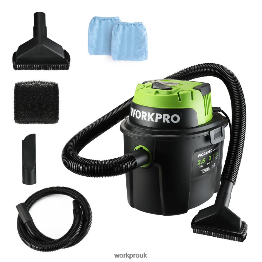 WORKPROWet/Dry Vacuum 2.5 Gallon 3 Peak Horsepower, Portable Shop Vacuum Cleaner for Home X662Z216 Tool