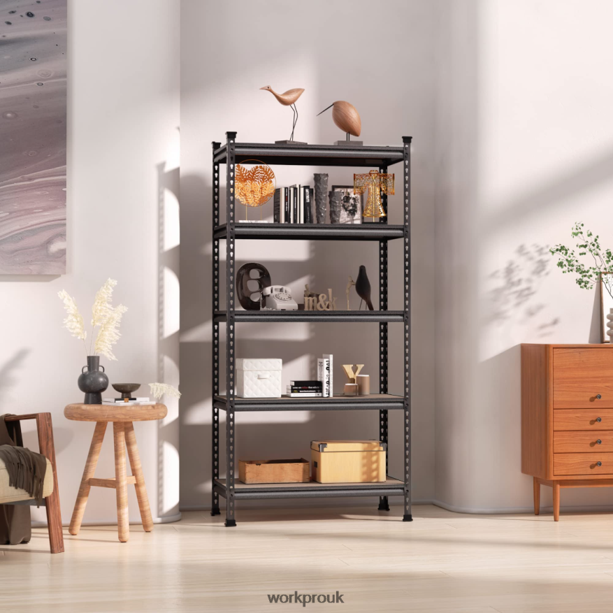 WORKPRO5-Tier Adjustable Metal Rack Storage Heavy Duty Shelving Unit, 4000 lbs Load Capacity X662Z12 Storage