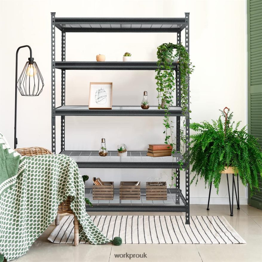WORKPRO5-Tier Metal Storage Shelving Unit Adjustable Storage Rack Heavy Duty Shelf X662Z6 Storage