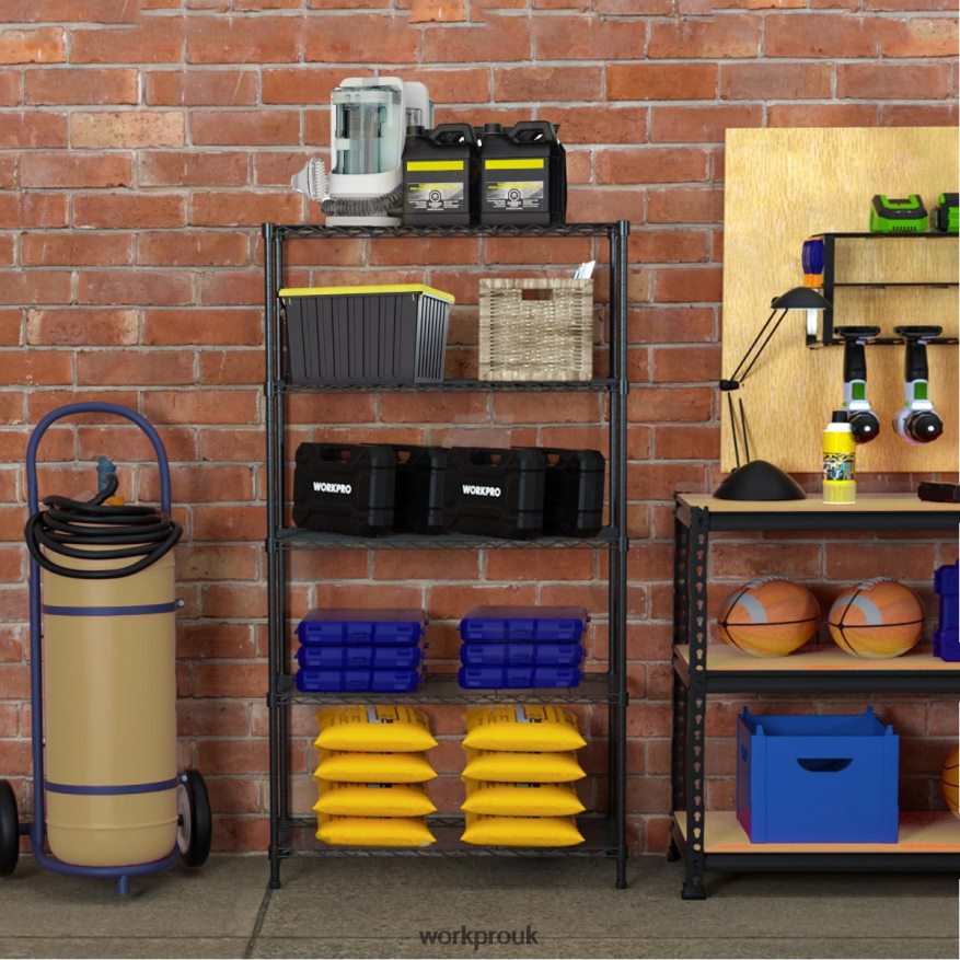 WORKPRO5-Tier Wire Shelving Unit Metal Storage Shelves Rack, Heavy Duty Utility Shelving X662Z11 Storage