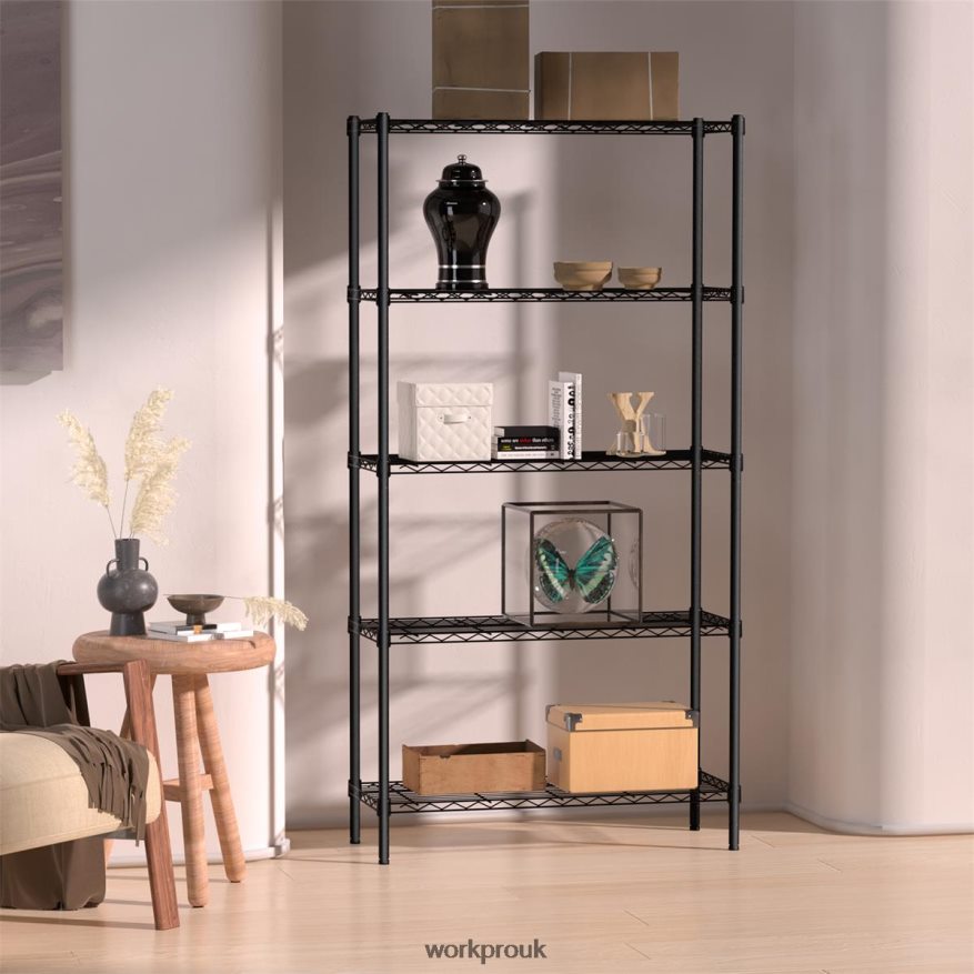 WORKPRO5-Tier Wire Shelving Unit Metal Storage Shelves Rack, Heavy Duty Utility Shelving X662Z11 Storage