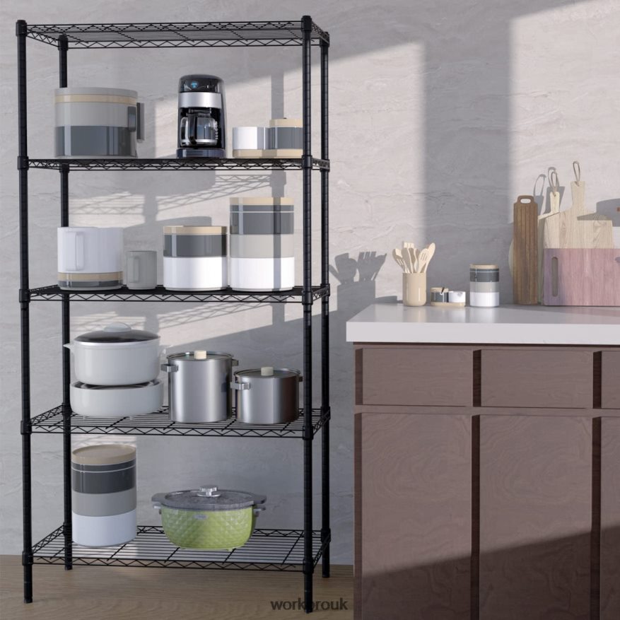 WORKPRO5-Tier Wire Shelving Unit Metal Storage Shelves Rack, Heavy Duty Utility Shelving X662Z11 Storage