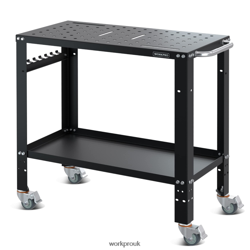 WORKPROPortable Welding Table, 1200 lbs Load Capacity, Nitriding Tabletop X662Z13 Storage