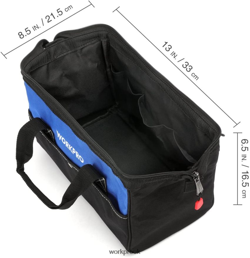 WORKPRO13-inch Wide Mouth Tool Tote Bag X662Z28 Storage