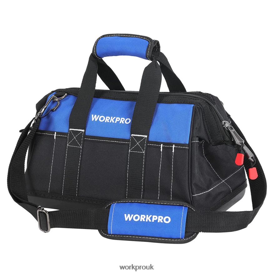 WORKPRO16-inch Wide Mouth Tool Bag with Water Proof Molded Base X662Z34 Storage
