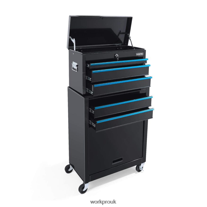 WORKPRO5-Drawer Rolling Tool Chest, Sliding Metal Drawer Rolling Tool Storage Cabinet X662Z18 Storage