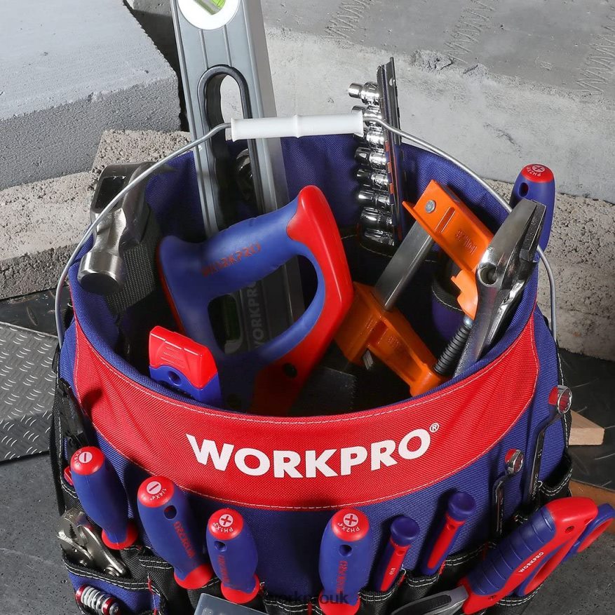 WORKPROBucket Tool Organizer with 51 Pockets (Tools Excluded) X662Z20 Storage