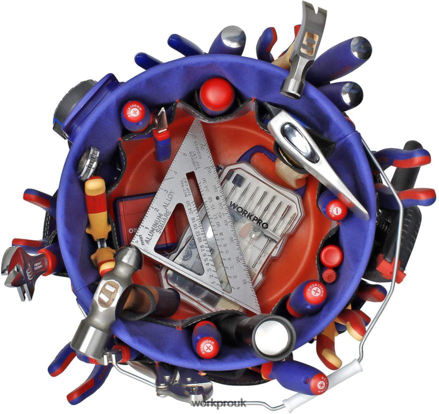 WORKPROBucket Tool Organizer with 51 Pockets (Tools Excluded) X662Z20 Storage